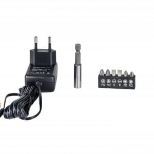 Surubelnita pe acumulator Heinner Li-Ion VSA001, 3.6V, 1.3 Ah, 210 RPM + accesorii - Img 3