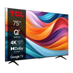 Televizor TCL QLED 75T7B, 189 cm, Smart Google TV, 4K Ultra HD, Clasa F - Img 2