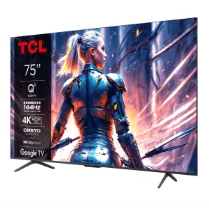 Televizor TCL QLED 75T8B, 189 cm, Smart Google TV, 4K Ultra HD, 100Hz, Clasa F (Model 2024) - Img 3