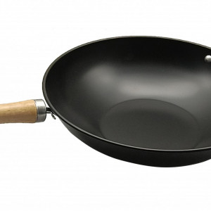 Tigaie wok cu 2 manere din lemn, 32x8 cm, acoperire non-stick, Arizzo - Img 2