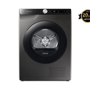 Uscator de rufe Samsung DV80T5220AX/S7, Pompa de caldura, 8 kg, Clasa A+++, AI Control, Quick Dry, Optimal Dry, WiFi, Inox