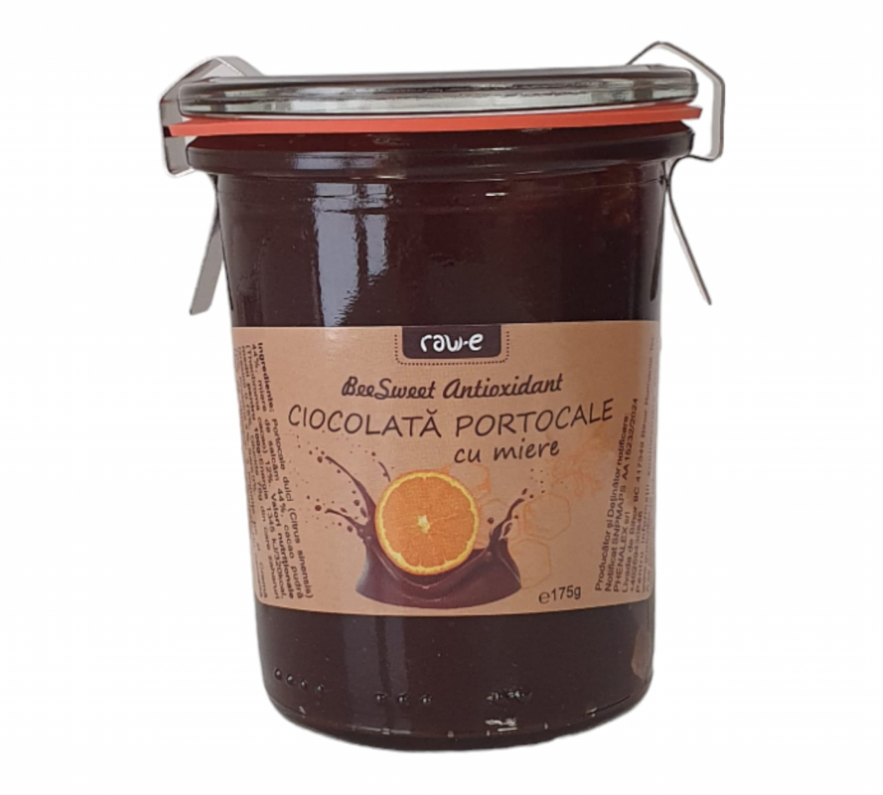 Ciocolată tartinabilă Portocale & Miere - Rawe BeeSweeet Antioxidant - 175g