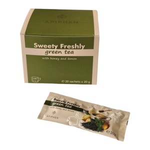 Ceai verde cu miere și lămâie Sweety Freshly cutie 20 plicuri x 20g