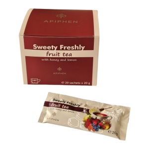 Ceai de fructe cu miere și lămâie Sweety Freshly 20 plicuri x 20g