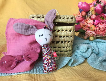 Set cadou bebe "Rabbit in basket"