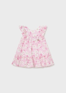 Rochie roz floricele - Img 1
