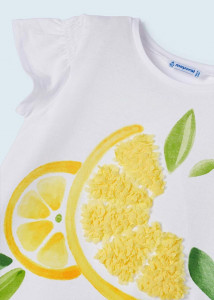 set vara fete bumbac sustenabil, bluza si colanti model lamai - producator Mayoral