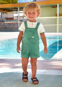 set bumbac baiat pantalon scurt
