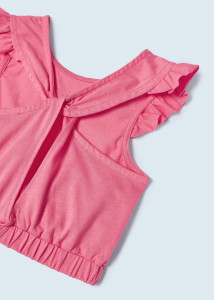 set vara bete bumbac organic, bluza si pantaloni scurti - producator Mayoral