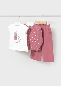 set 3 piese casual roz - Img 1