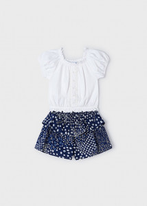 Set fete bluza si fusta cu volane Mayoral