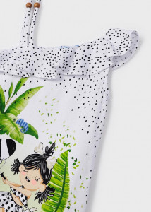 rochie vara pentru fete cu model animale - material bumbac, producator Mayoral