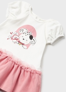 Rochie combinata tul roz - Img 3