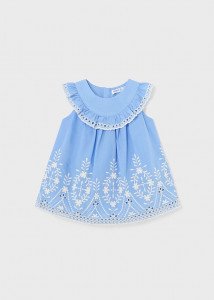 Rochie bleu broderie - Img 3