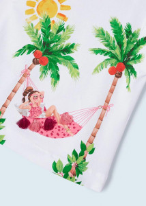 set vara bete bumbac organic, bluza si pantaloni scurti - producator Mayoral