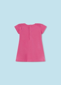 Rochie bumbac fucsia - Img 2