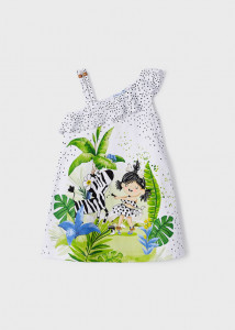 rochie vara pentru fete cu model animale - material bumbac, producator Mayoral