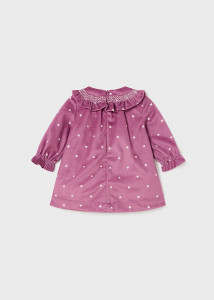 Rochie catifea inimioare fucsia - Img 3