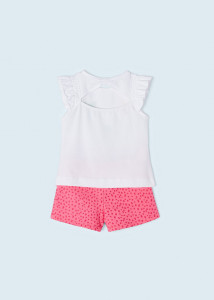 set vara bete bumbac organic, bluza si pantaloni scurti - producator Mayoral