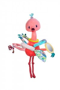 Jucarie din plus interactiva, Flamingo Anais cu manere - Img 1