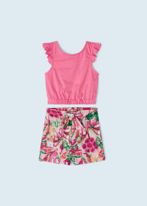 set vara bete bumbac organic, bluza si pantaloni scurti - producator Mayoral