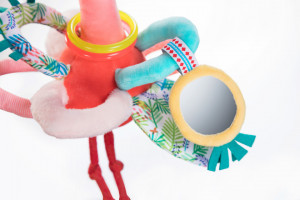 Jucarie din plus interactiva, Flamingo Anais cu manere - Img 2