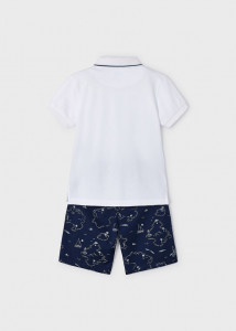 set vara baieti bumbac organic, tricou si pantaloni scurti - producator Mayoral