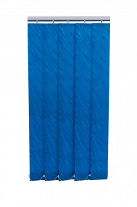 Szalagfüggöny, textil lamellas árnyékoló függöny 127mm - Aneta 6510 kék - Img 1