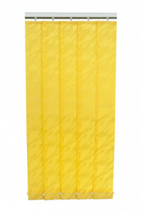 Szalagfüggöny, textil lamellas árnyékoló függöny 127mm - Beata 9623 sárga