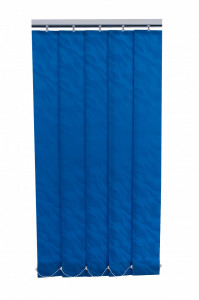 Szalagfüggöny, textil lamellas árnyékoló függöny 127mm - Beata 9617 kék - Img 1