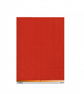 Szalagfüggöny, textil lamellas árnyékoló függöny 127mm - Cora 5076 piros - Img 3