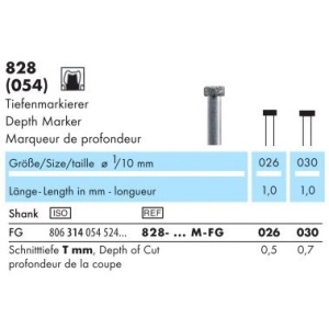 Freza diamantata marker adancime 828-M-FG - Img 2
