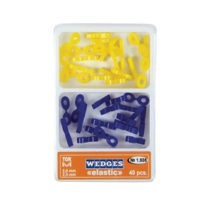 Pene interdentare elastice silicon asortate 40 buc TOR VM