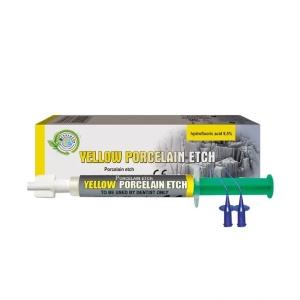 Acid fluorhidric 9.5% pentru ceramică Yellow Porcelain Etch 2 ml Cerkamed