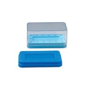 Cutie sterilizare freze 14 buc FG/RA autoclavabilă cu bază magnetică