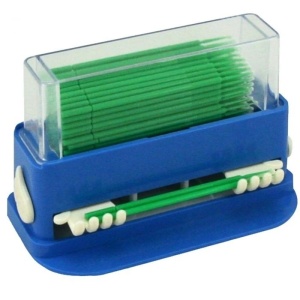 Dispenser aplicatoare cu puf Prima cu 100 microaplicatoare