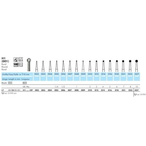 freză carbură tungsten piesă dreaptă HP H1