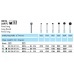 Freza diamantata globulara cu gat lung 801L-FG - Img 2