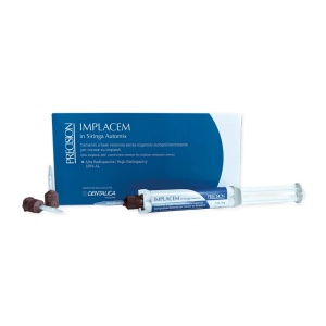 ImplaCem Automix ciment fără eugenol pentru implanturi, coroane și punți 2 seringi x 5ml