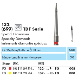 Freza diamantata TDF 132-FG - Img 2