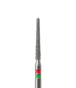Freza diamantata cilindro-conica cu granulatie dubla (fin/grosier) 844-FG