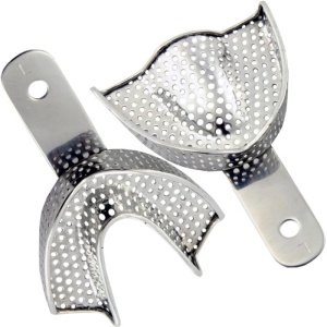 Linguri amprentă inox perforate stomatologie