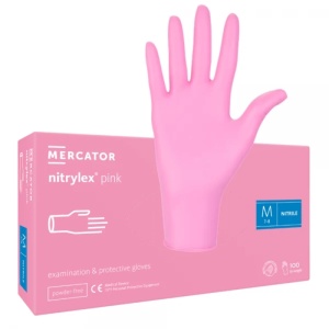 manusi nitril pink profesionale cabinet stomatologic