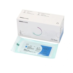 Fir sutură mătase neresorbabil 45 cm Wego Sutures