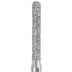 Freza diamantata cilindrica cu varf rotunjit 881-FG