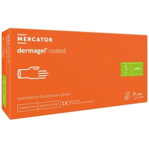 Mănuși latex nepudrate Dermagel de unică folosință 100 buc