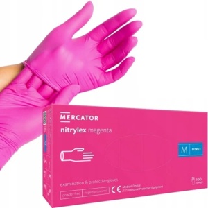 manusi nitril hidratante magenta cabinet stomatologic