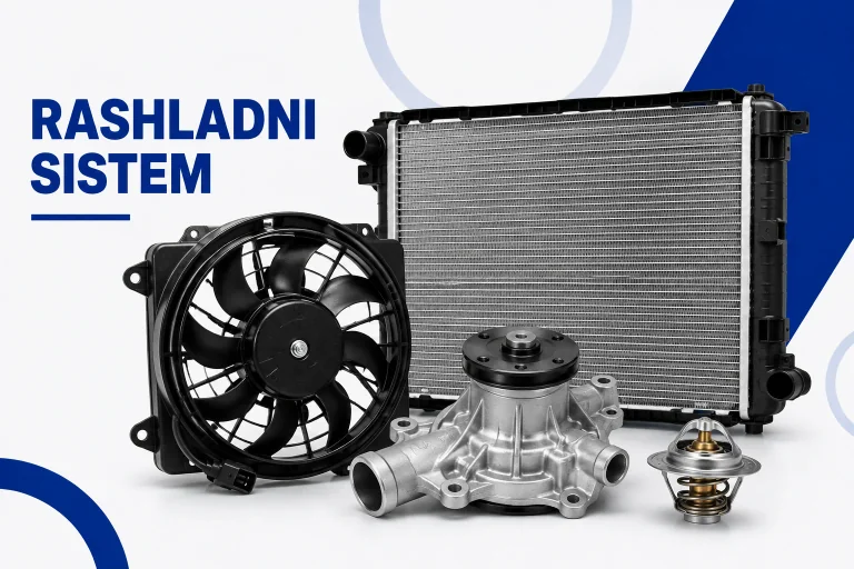 Rashladni sistem &ndash; hladnjak motora, ventilator, pumpa vode i termostat