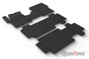 Opel Zafira Life Van Passenger 2019-/ FIAT Scudo Van Passenger 2022-/ CITROEN Space Tourer Van Passenger 2016-/ TOYOTA Proace Verso Van Passenger 2016-/ PEUGEOT Traveller Van Passenger 2016- 1st row (3 pcs set), NOT FOR HALFCARGO Compatible with 0853 and
