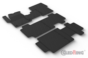 Opel Zafira Life Van Passenger 2019-/ FIAT Scudo Van Passenger 2022-/ CITROEN Space Tourer Van Passenger 2016-/ TOYOTA Proace Verso Van Passenger 2016-/ PEUGEOT Traveller Van Passenger 2016- 3rd row (2 pcs set), WITH L/R SLIDE DOOR Compatible with 0852 an